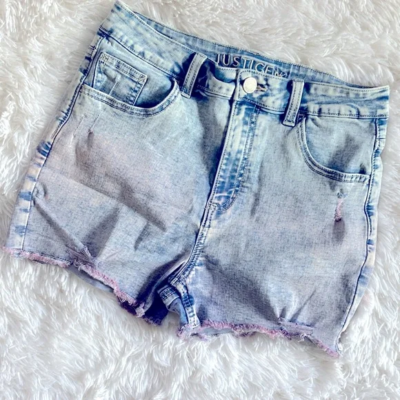 Short Jeans Justice Jeans Pour Fille - Taille 12R, Bleu | Occasion Très Bon état